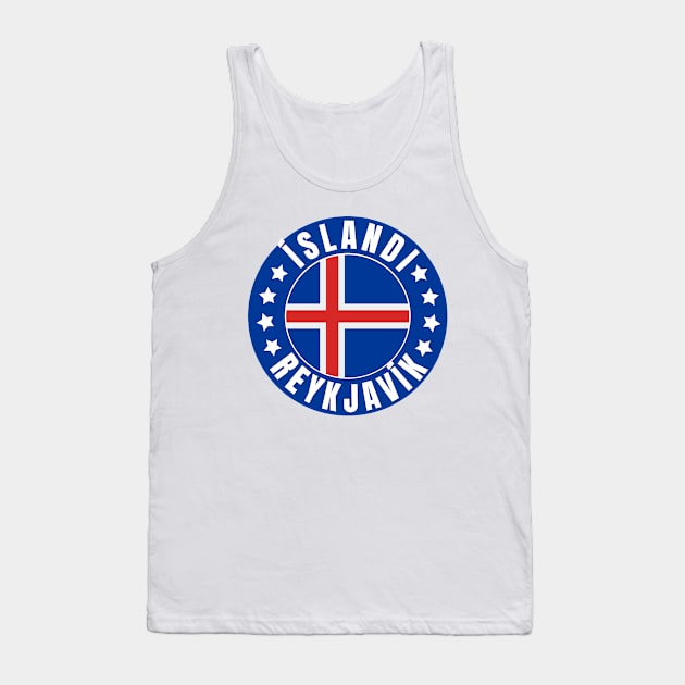 Reykjavík Tank Top by footballomatic